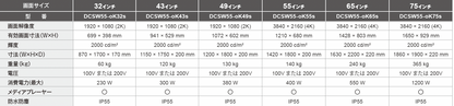 【屋外用・IP55_冷却ファン内蔵】自立型デジタルサイネージ(横画面)[32～75インチ]