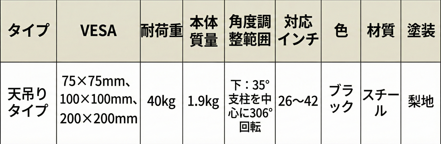 【天吊り】OCR-75TM